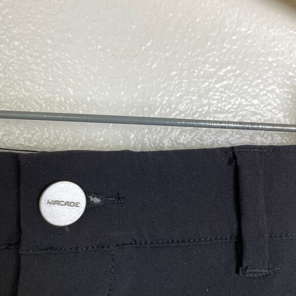 Macade Golf Pants Mens 30 Black Slim Fit Tapered Leg Ankle Zip Jogger *Altered - Picture 7 of 12